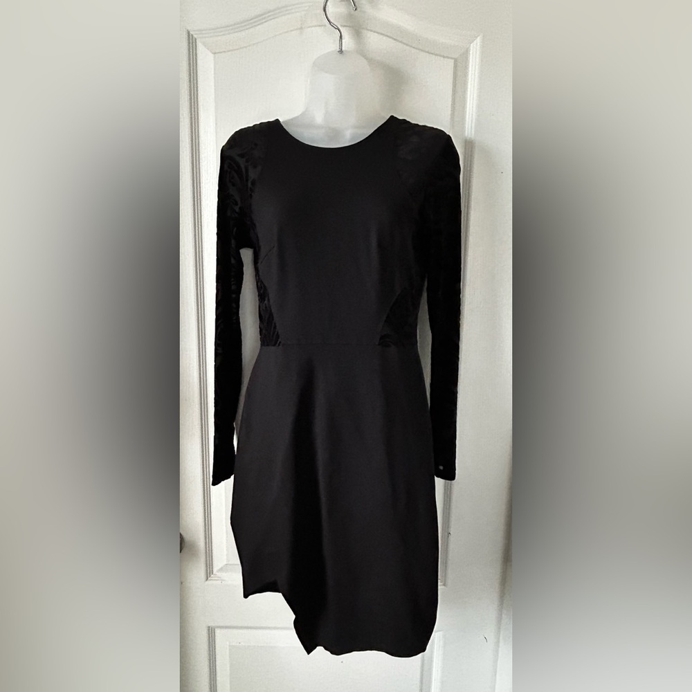 Elegant Black Long Sleeve Dress